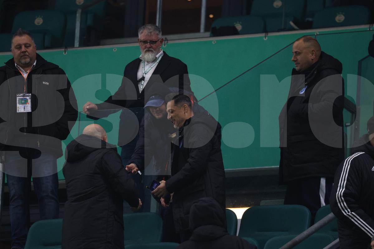 Mirel Rădoi la pauza meciului Rapid Viena - Universitatea Craiova