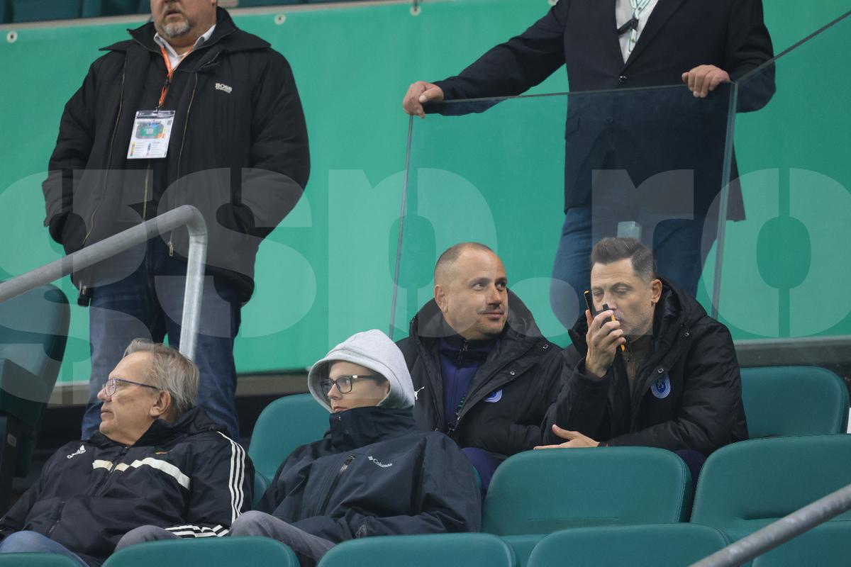 Mirel Rădoi la pauza meciului Rapid Viena - Universitatea Craiova