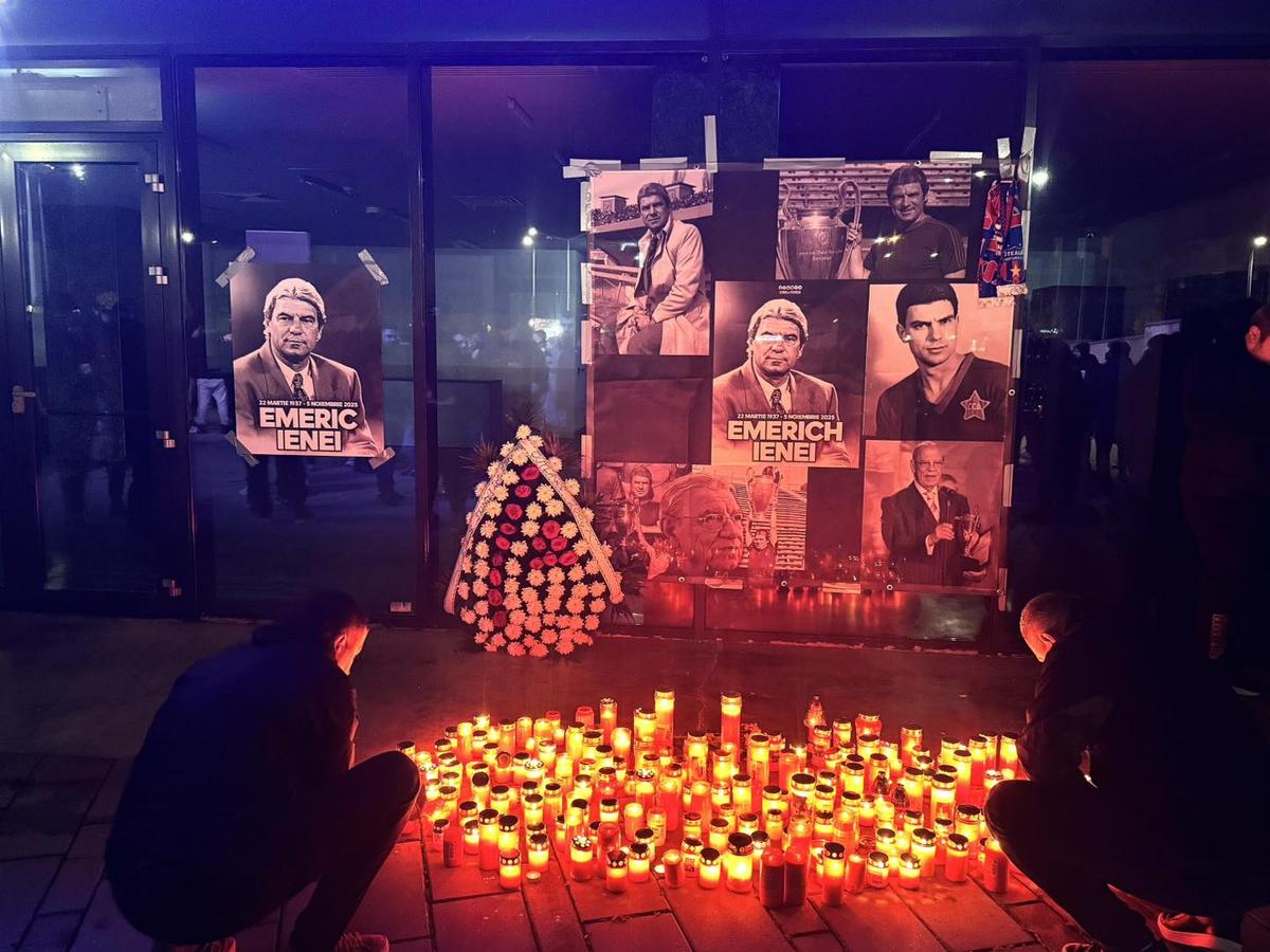 Fanii Stelei s-au strâns în Ghencea pentru a-l omagia pe marele Emeric Ienei » Imagini emoționante și de la Oradea