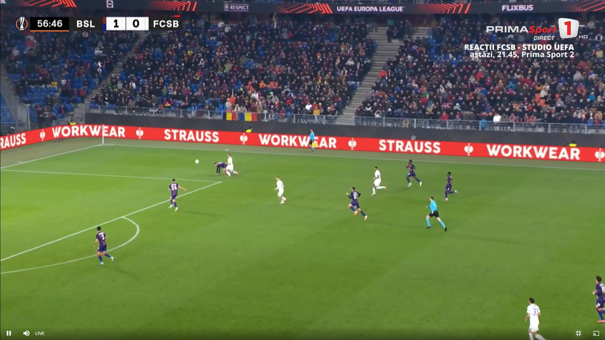 Golul superb marcat de Olaru în Basel - FCSB