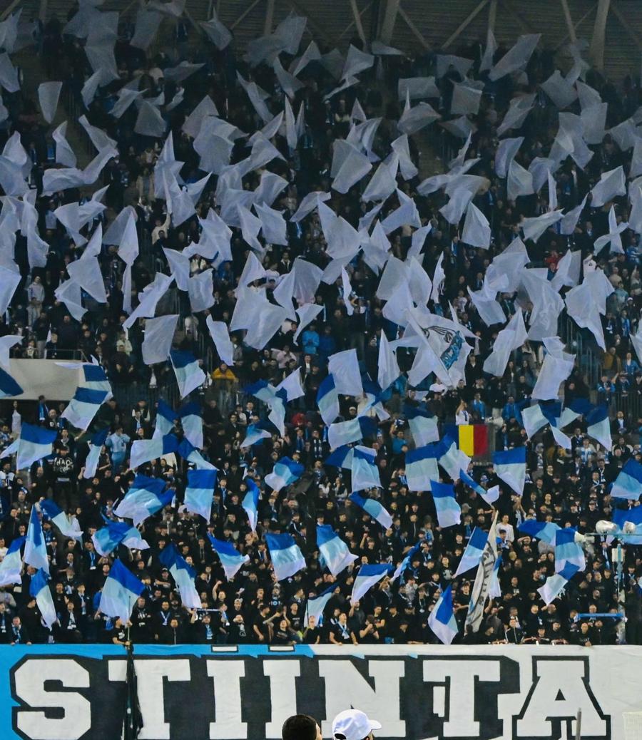 Peluza Nord Craiova / foto: Facebook Universitatea Craiova a scris istorie » Victorie uriașă cu Rapid Viena, în Conference League