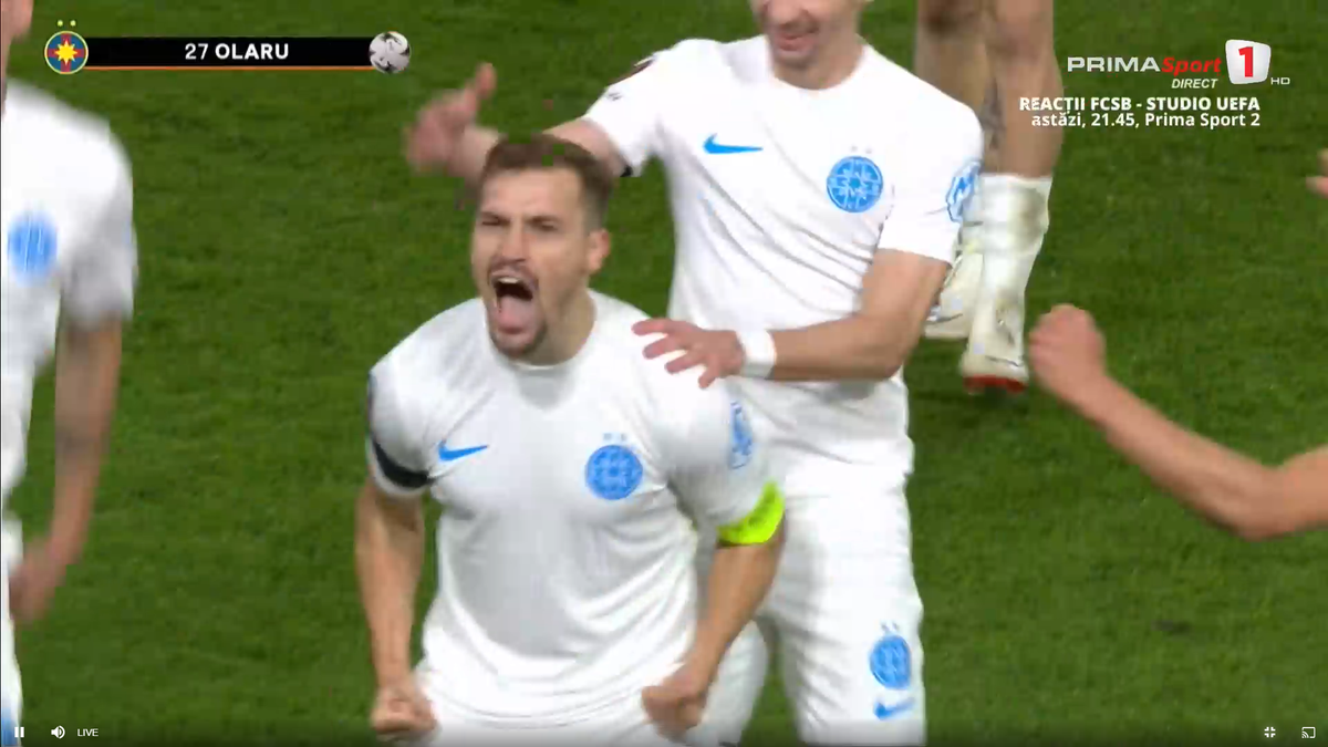 Reușita lui Darius Olaru, votată golul zilei în Europa League!