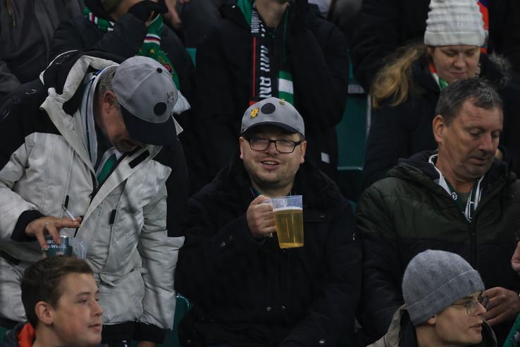 Atmosfera în tribune la Rapid Viena - Universitatea Craiova/ foto Ionuț Iordache (GSP)