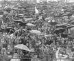 Tribunele de pe fostul „23 August” au fost arhipline, deși a plouat torențial FOTO: Arhiva GSP