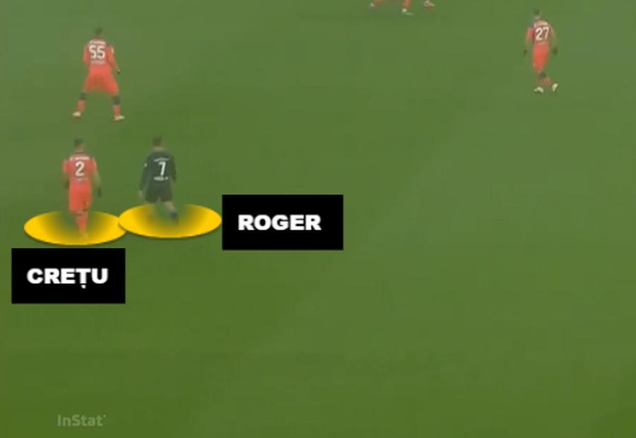 Crețu, lângă Roger în prologul fazei Am avut și fotbal în FCSB - UTA » Golul umbrit de scandalul de arbitraj