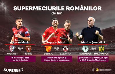 SuperMeciurile românilor de luni: Şumudică, în căutarea unei noi victorii. Meci important pentru Răzvan Marin