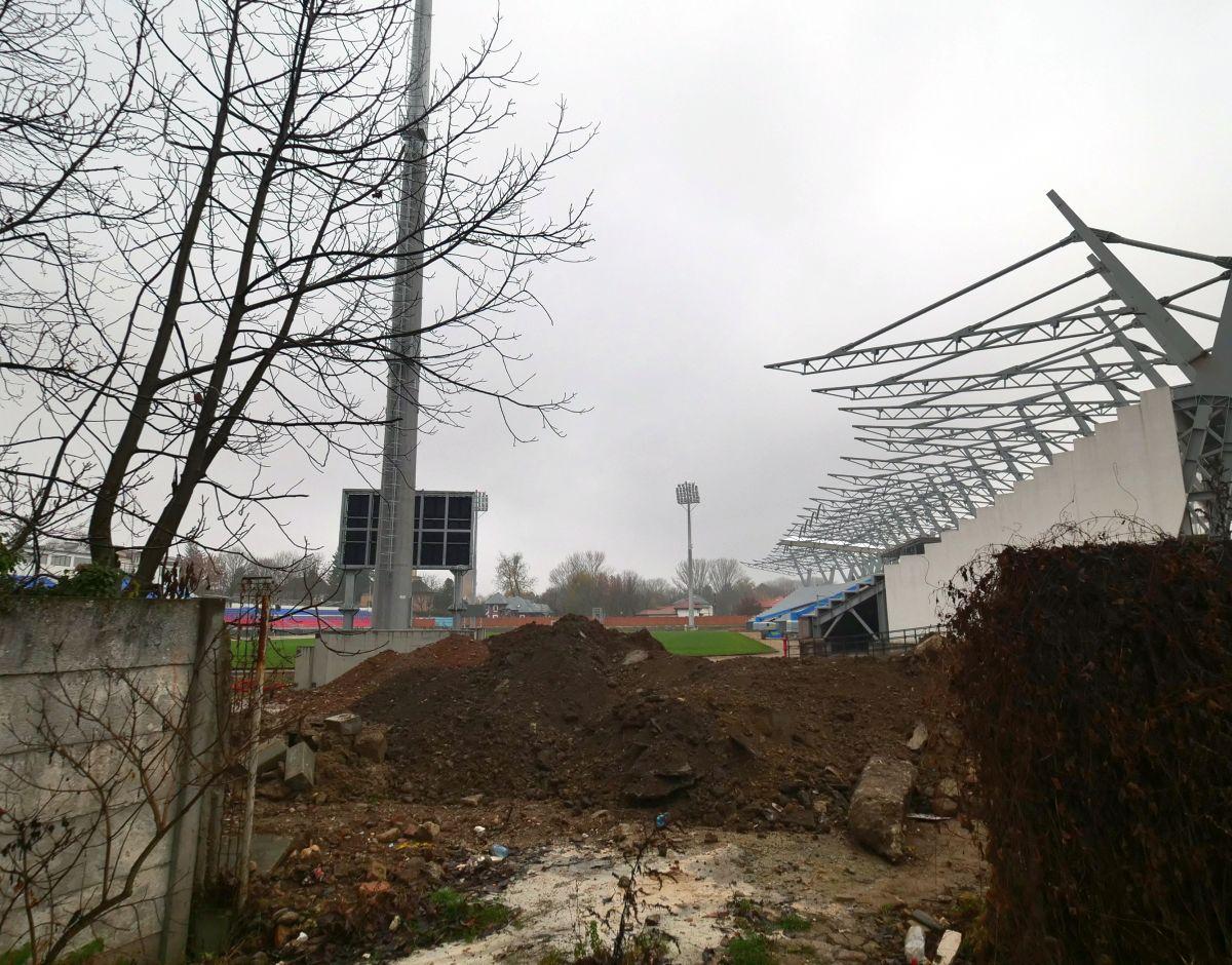 Imagini cu noul stadion al Chindiei Târgoviște - decembrie 2022