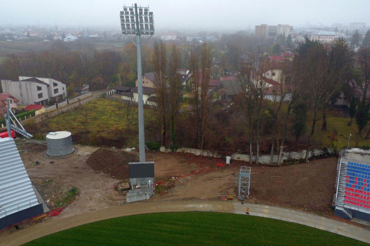 Imagini cu noul stadion al Chindiei Târgoviște - decembrie 2022