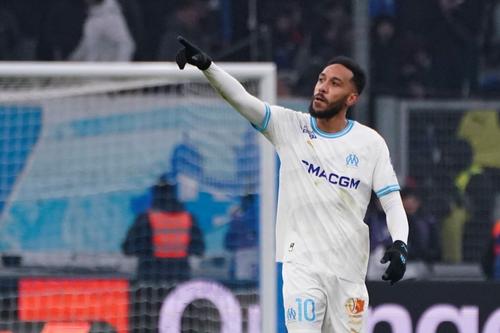 Pierre - Emerick Aubameyang în Marseille - Lyon / Foto: Imago