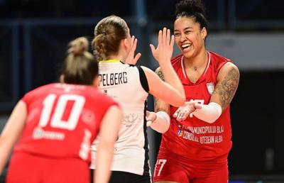Volei Alba Blaj, victorie mare în Liga Campionilor! S-a distrat în sala campioanei Franței