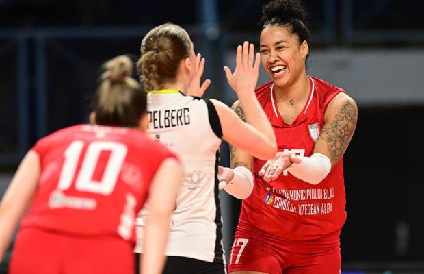 Volei Alba Blaj, victorie mare în Liga Campionilor! S-a distrat în sala campioanei Franței