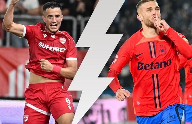 Cine iese golgheter în Superligă? Atacanții de la Dinamo și FCSB duc o luptă „la baionetă” » Comparație în puncte-cheie între Selmani și Bîrligea