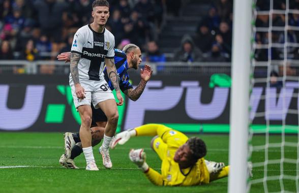 Dennis Man a contribuit decisiv la golul Parmei de pe Giuseppe Meazza, dar Inter s-a impus la scor