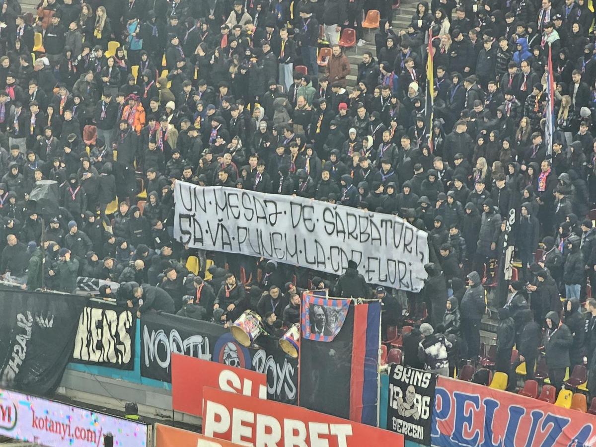 Scenografii în derby-ul FCSB - Dinamo (6 decembrie)