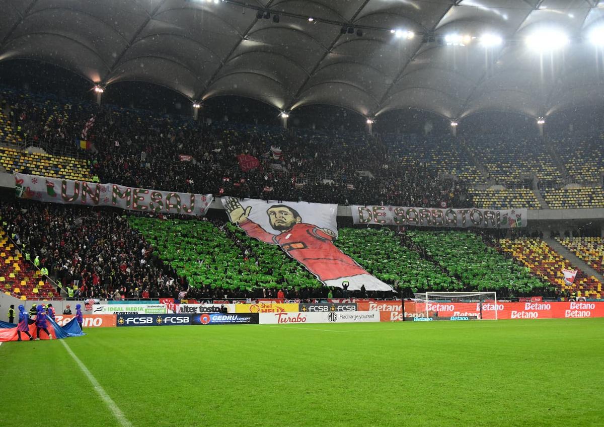 Scenografii în derby-ul FCSB - Dinamo (6 decembrie)