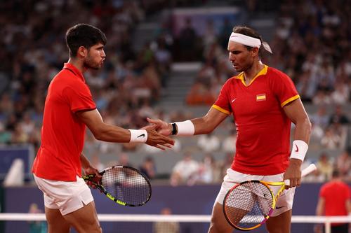 Carlos Alcaraz și Rafael Nadal/Foto: Getty Images