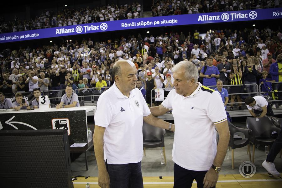 Dusko Vujosevic și Zeljko Obradovic, două personalități legendare din istoria lui Partizan Belgrad, în BTarena/Foto: Manases Sandor (u-bt.basketball) Într-o arenă sold-out, U-BT Cluj-Napoca va primi vizita lui Partizan Belgrad în meciul anului » Declarații și toate informațiile de la ultimul antrenament
