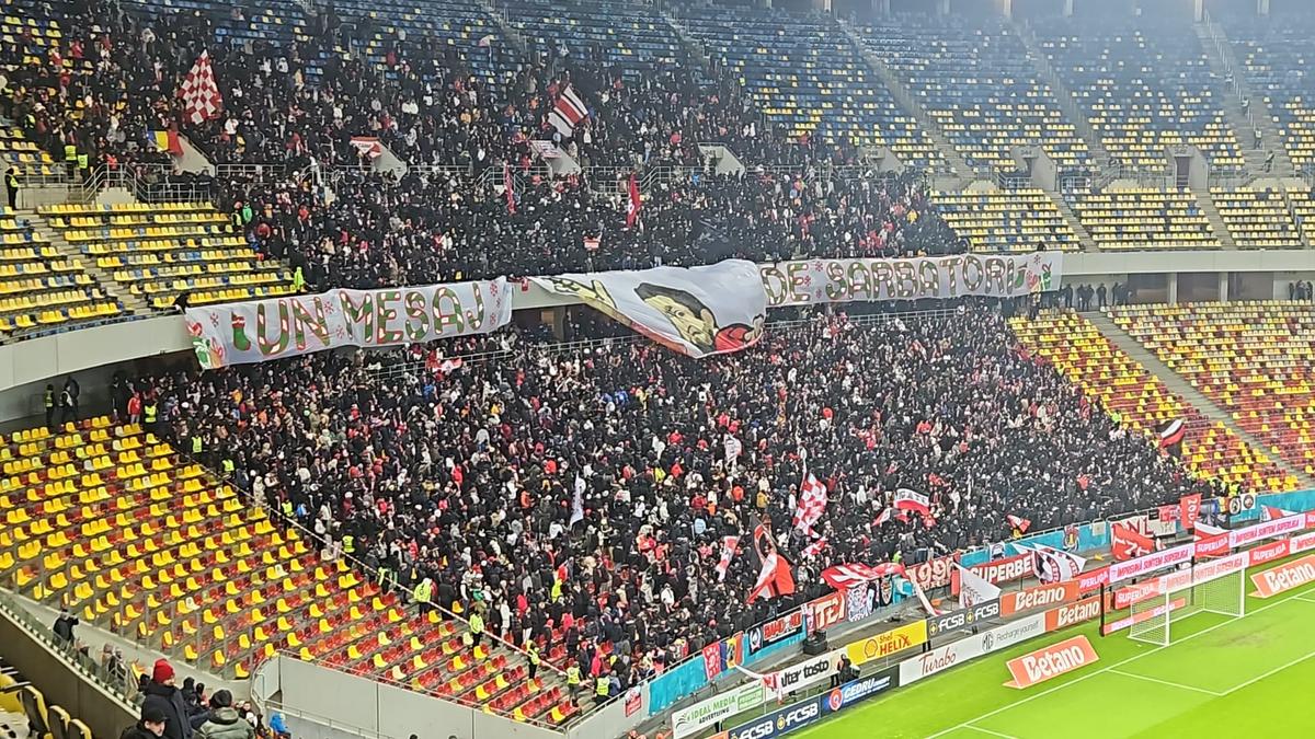 Le-au aflat scenografia! Planul dinamoviștilor, dejucat la derby: „Un mesaj de Sărbători...”