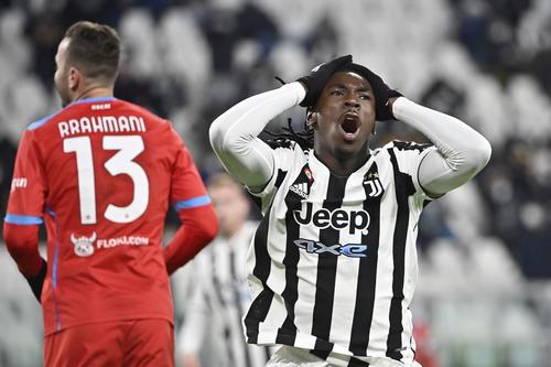 Moise Kean (foto) a ratat o ocazie bună în finalul meciului cu Napoli // foto: Guliver/gettyimages