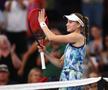 Elena Rybakina mulțumind publicului FOTO Guliver/GettyImages