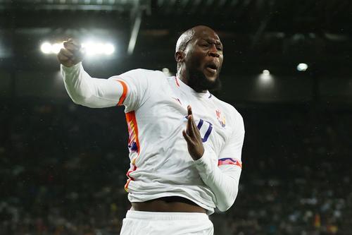 Romelu Lukaku, după încă un gol la naționala Belgiei Foto: Guliver/GettyImages
