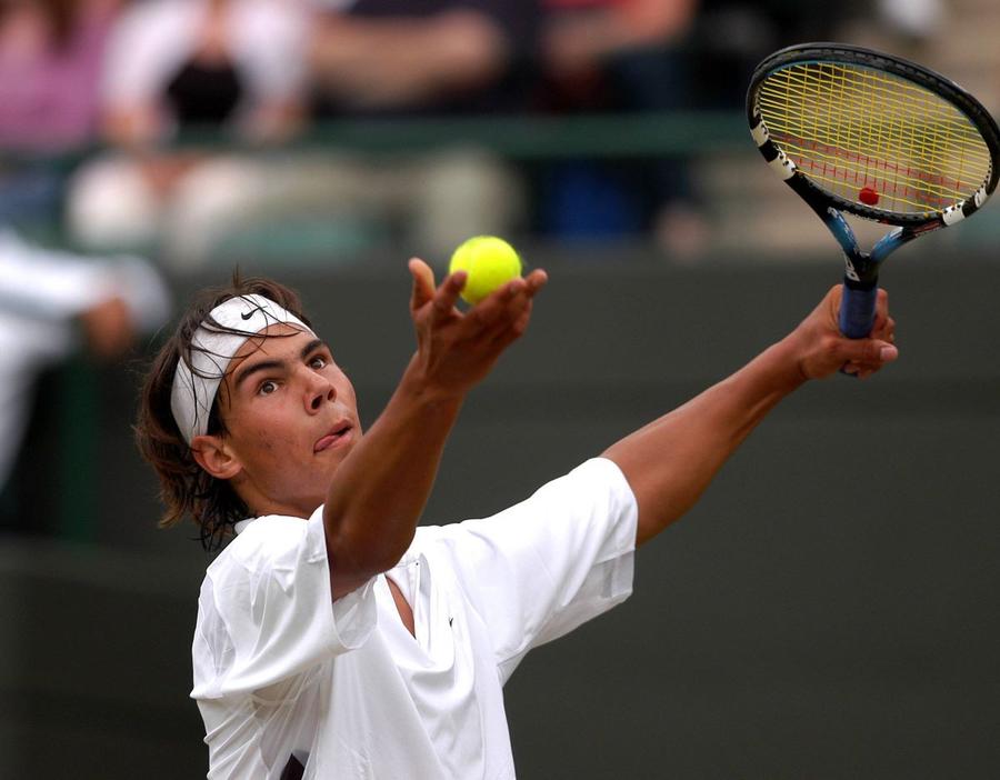 Rafael Nadal la Wimbledon 2003, primul turneu de Grand Slam la care a participat Foto Imago Rafael Nadal, 17 turnee de Grand Slam ratate în carieră » Un total de 42 de luni de absență, echivalentul a 3 ani și jumătate!