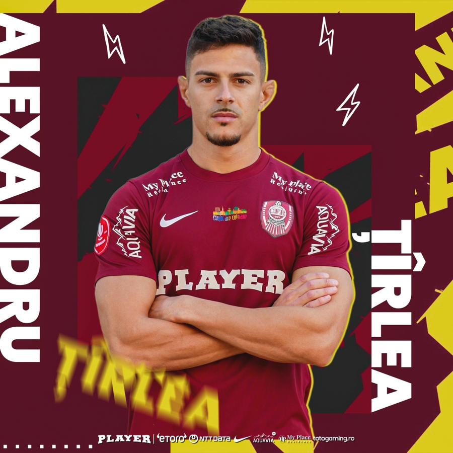 Alexandru Țîrlea / foto: Facebook @ Fotbal Club CFR 1907 CLUJ BURSA TRANSFERURILOR ÎN SUPERLIGA » Toate mutările iernii: Ahmed Bani și Filip Blazek au plecat de la Dinamo și Rapid