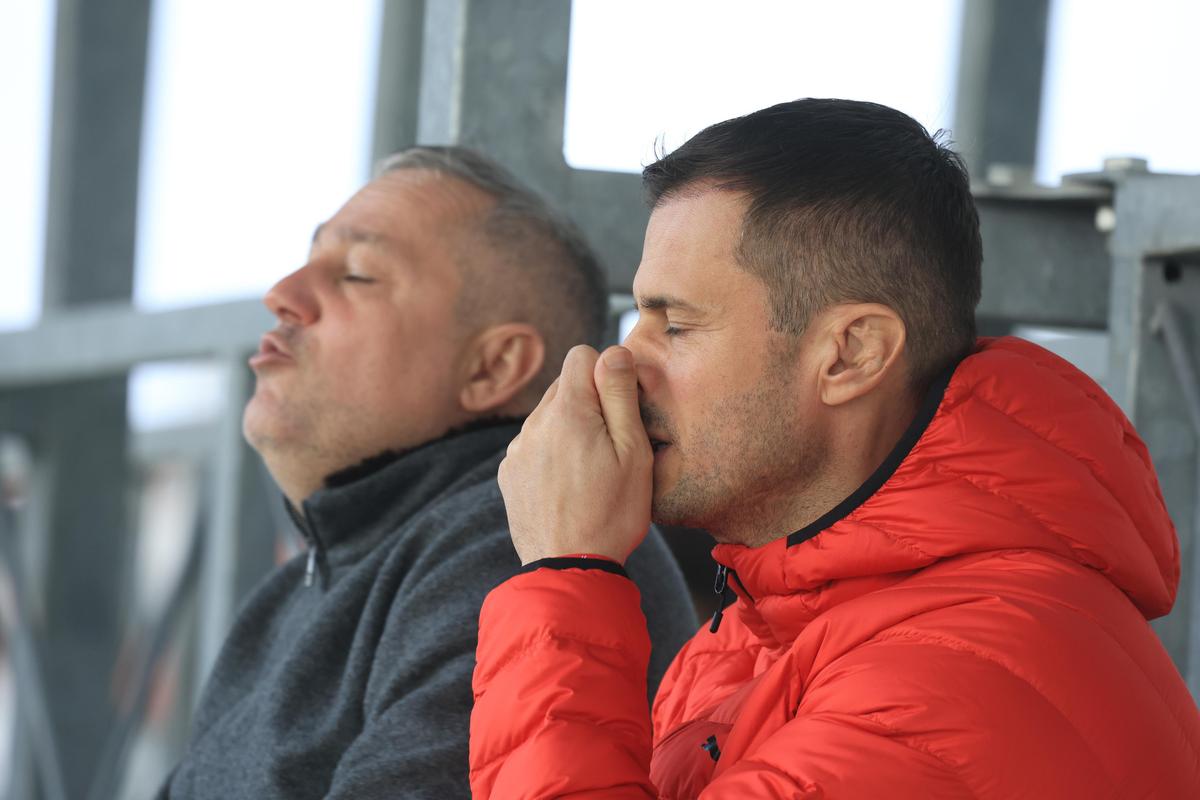 Mihai Rotaru (Universitatea Craiova) și Andrei Nicolescu (Dinamo)