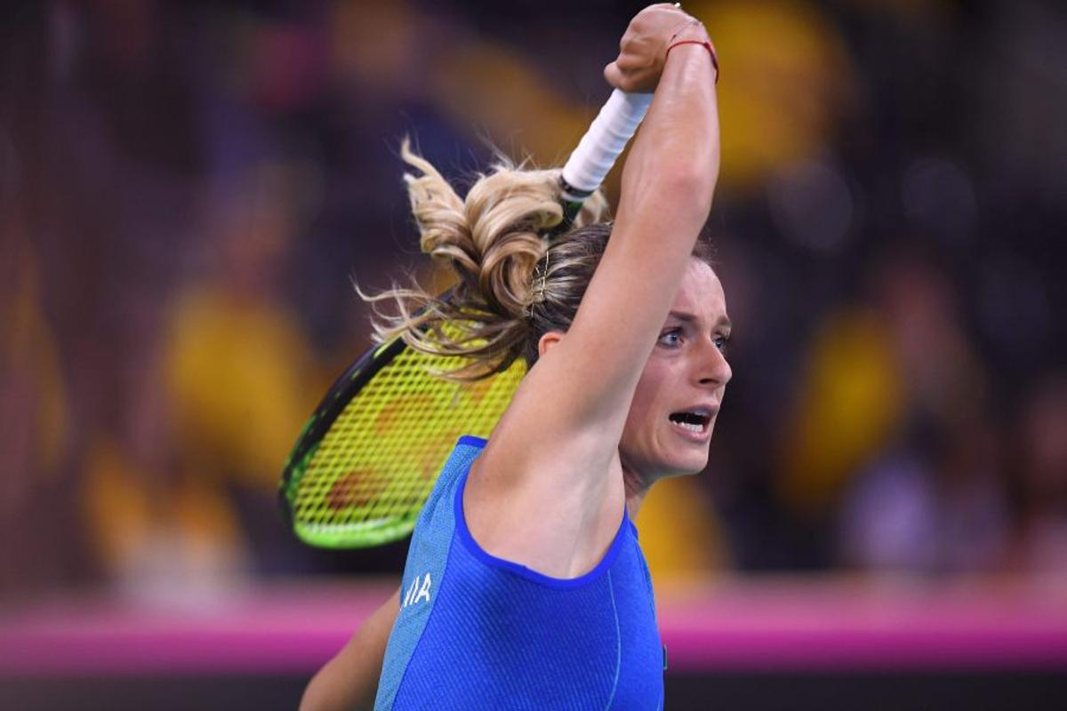 ROMÂNIA - RUSIA 1-1, FED CUP // Cronica celui de-al doilea meci al zilei, Bogdan - Kudermetova 6-3, 6-7 (5), 6-1 » Speranțe tricolore
