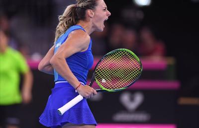 ROMÂNIA - RUSIA, FED CUP // VIDEO+FOTO Ana Bogdan, victorie entuziasmantă cu Veronika Kudermetova! Totul se decide sâmbătă