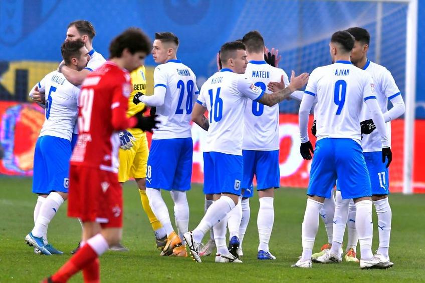 CS Universitatea Craiova a învins Dinamo, scor 1-0. Sursă foto: Facebook Universitatea Craiova
