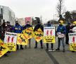 Suporterii s-au strâns pentru a protesta în fața stadionului „Arcul de Triumf” / Sursă foto: GSP.ro