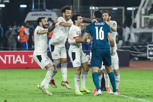 Sadio Mane, Mohamed Salah și Gubaski în finala Cupei Africii pe Națiuni. Foto: Imago