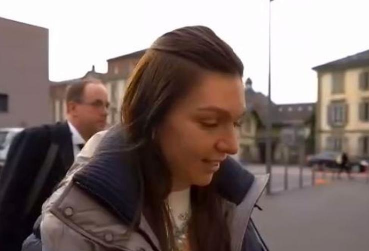 Simona Halep a ajuns la TAS // FOTO: Captură Antena 3