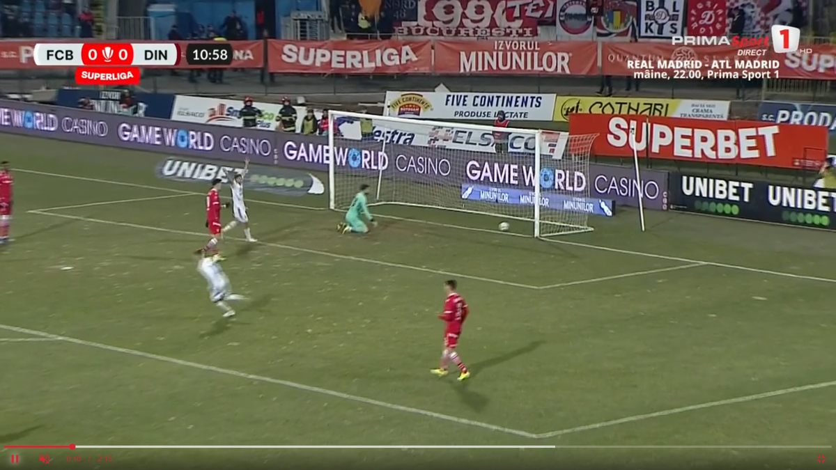 Zoran Mitrov a marcat un gol frumos în FC Botoșani - Dinamo, 7 februarie 2025