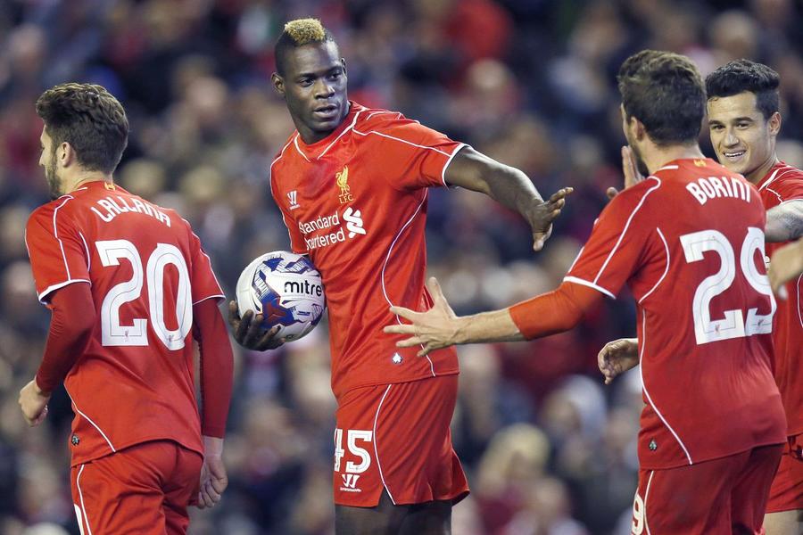 Adam Lallana, Mario Balotelli, Fabio Borini și Phillipe Coutinho / Foto: Imago Images Mario Balotelli lovește din nou: „Aștept oferte din Serie A și visez la Mondiale! Mai am timp până la 50 de ani”