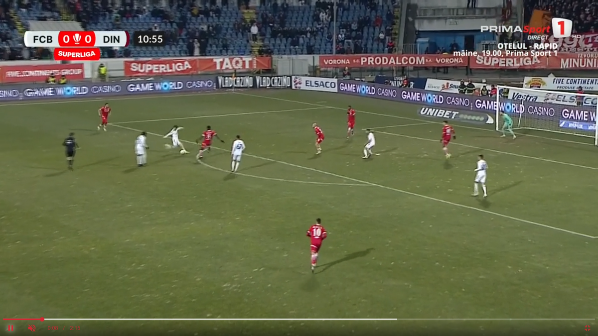 Zoran Mitrov a marcat un gol frumos în FC Botoșani - Dinamo, 7 februarie 2025