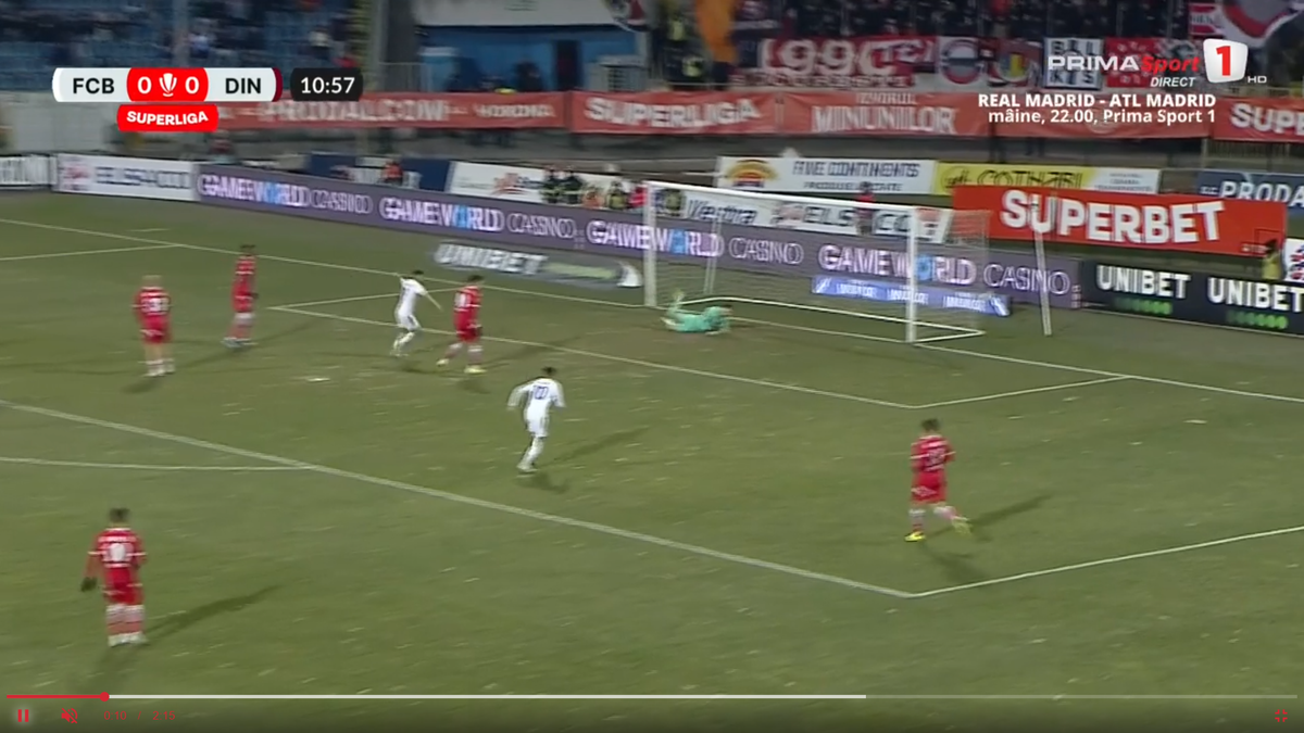 Zoran Mitrov a marcat un gol frumos în FC Botoșani - Dinamo, 7 februarie 2025