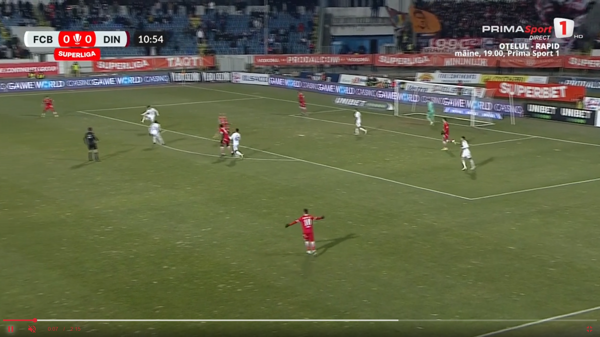 Zoran Mitrov a marcat un gol frumos în FC Botoșani - Dinamo, 7 februarie 2025
