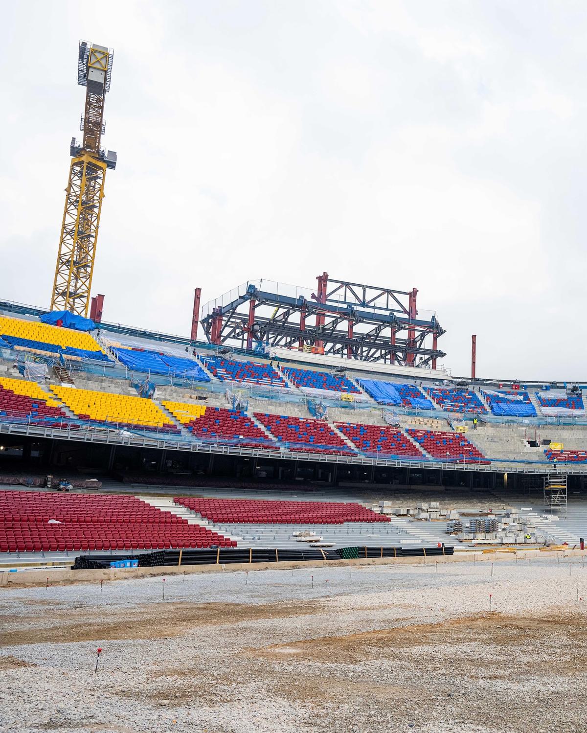 Noul Camp Nou prinde contur! Imagini de pe șantierul stadionului lui FC Barcelona