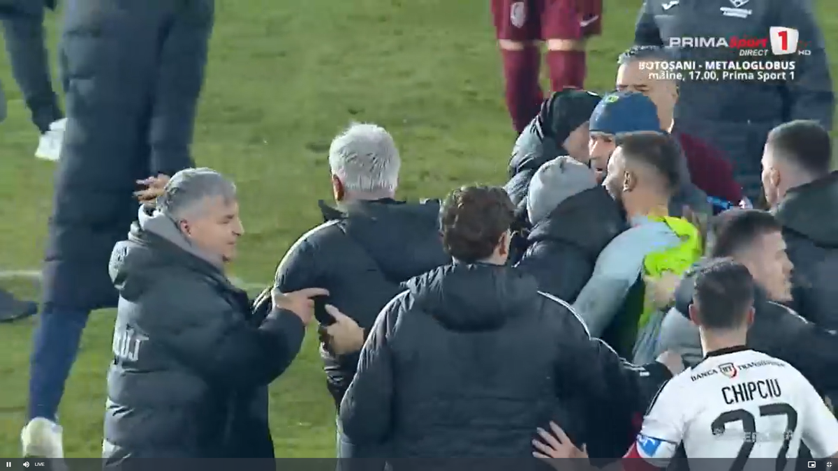 Cristiano Bergodi a făcut scandal la finalul meciului dintre CFR Cluj și U Cluj
