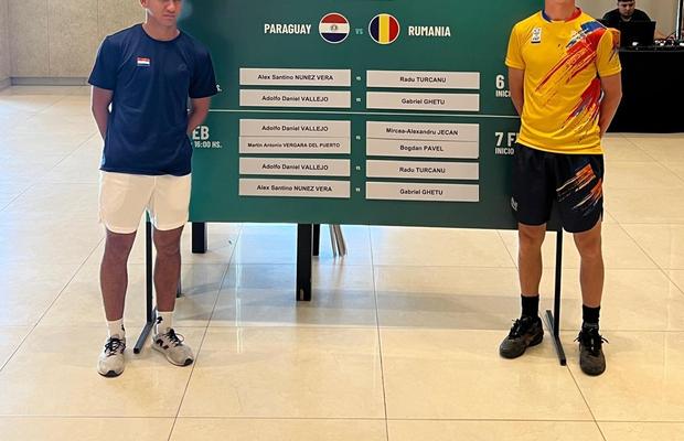 Echipa de Cupa Davis a României este la egalitate cu cea a Paraguayului în play-off-ul Grupei Mondiale I