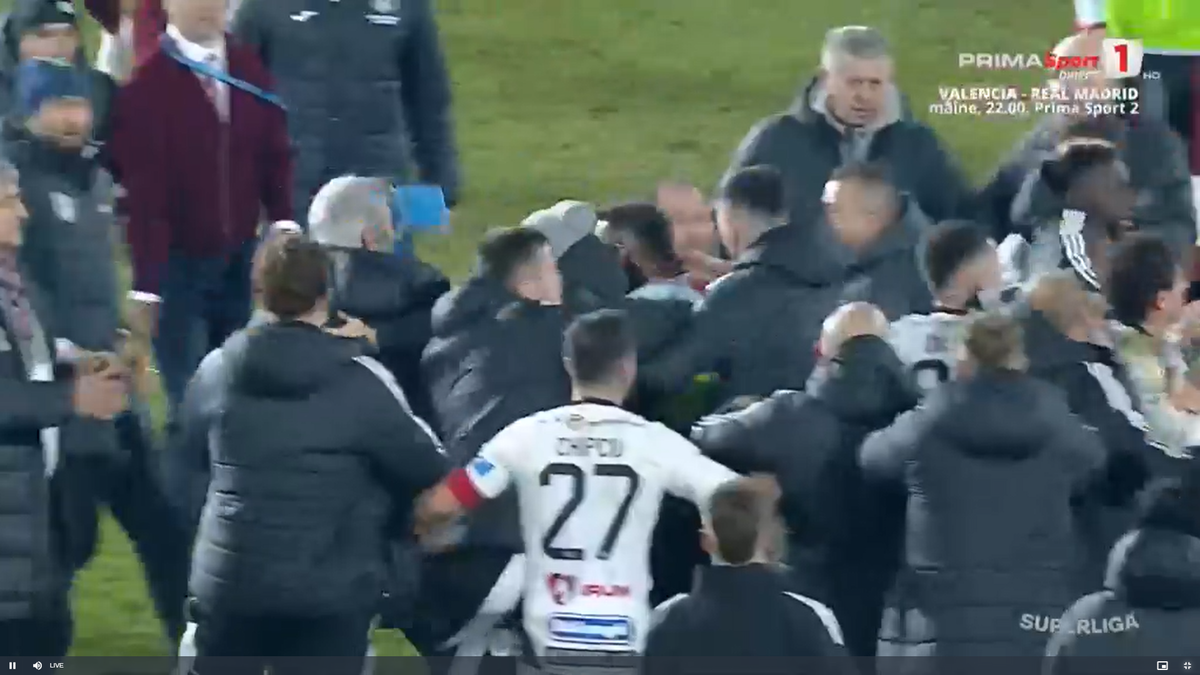 Cristiano Bergodi a făcut scandal la finalul meciului dintre CFR Cluj și U Cluj