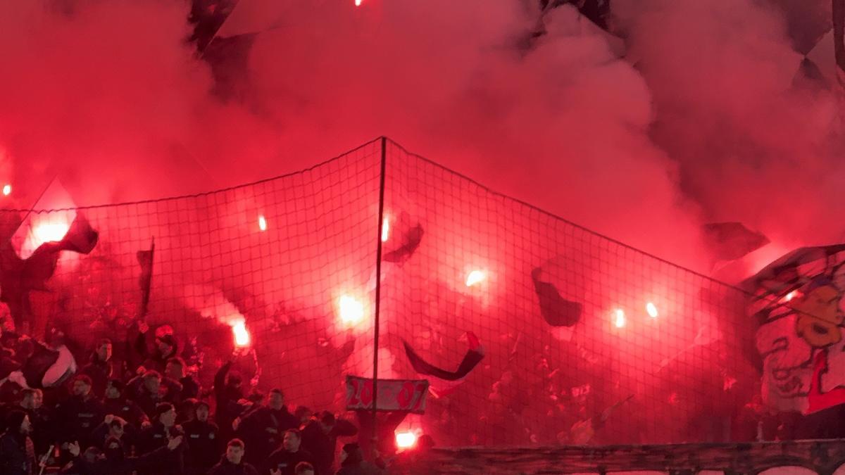 Torțe la CFR - U Cluj