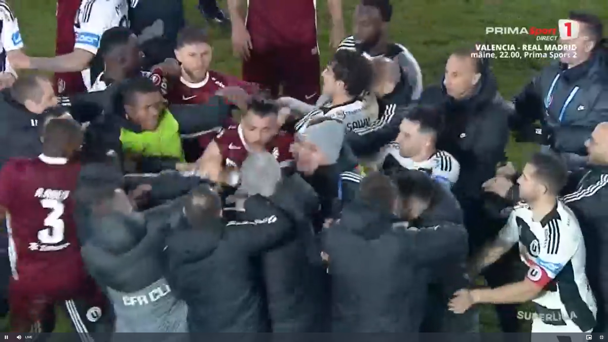 Cristiano Bergodi a făcut scandal la finalul meciului dintre CFR Cluj și U Cluj