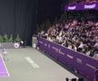Patrick Ciorcilă, directorul Transylvania Open, e la tribuna oficială, alături de Ion Țiriac Jr., partenerul Soranei Cîrstea și de Omer Tetik, CEO-ul Băncii Transilvania
