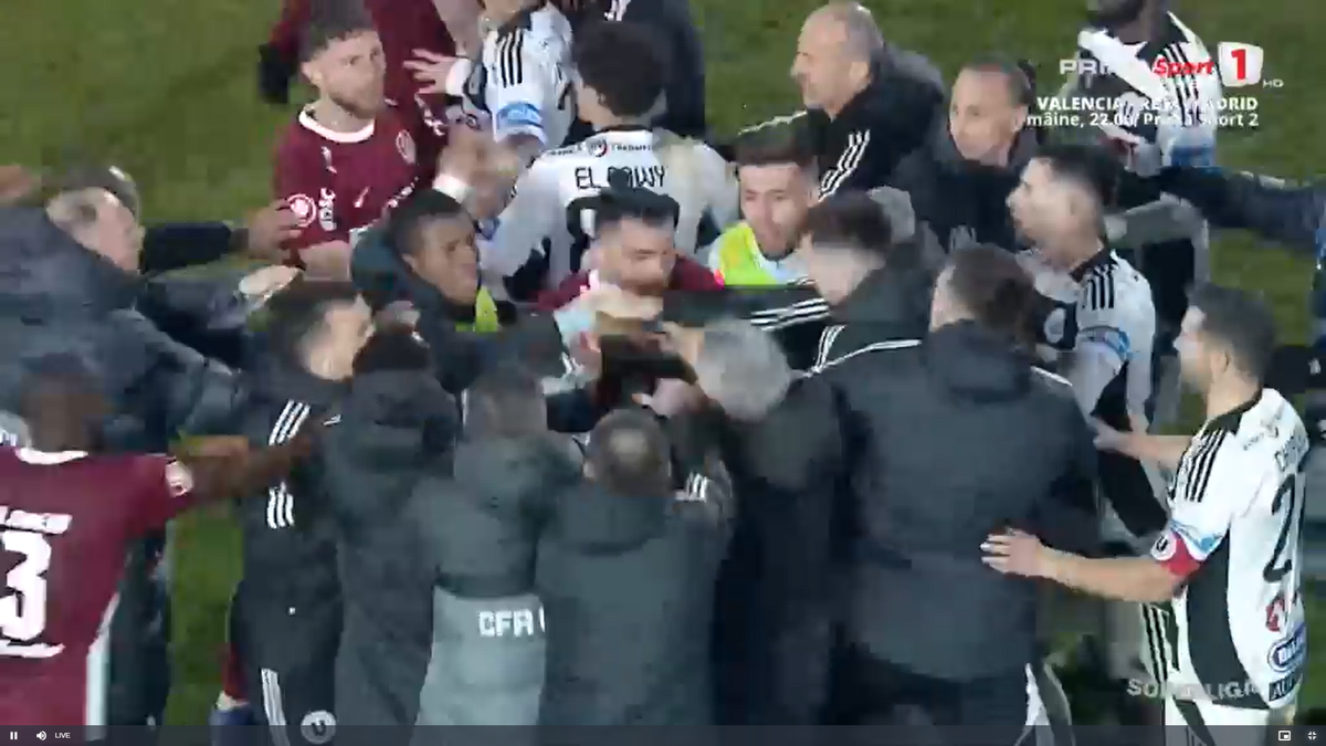 Cristiano Bergodi a făcut scandal la finalul meciului dintre CFR Cluj și U Cluj
