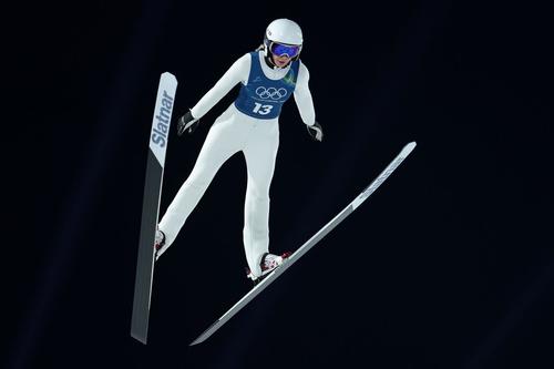 Daniela Toth evoluând în concursul olimpic de la Milano Cortina 2026 Foto: Guliver/GettyImages