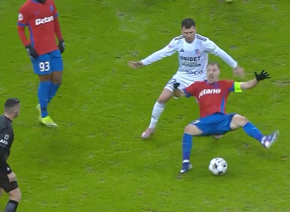 Darius Olaru a cerut penalty în FCSB - Botoșani