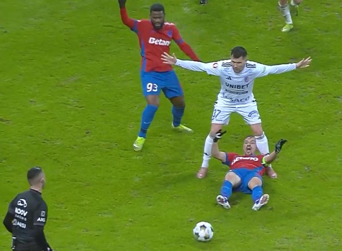 Darius Olaru a cerut penalty în FCSB - Botoșani